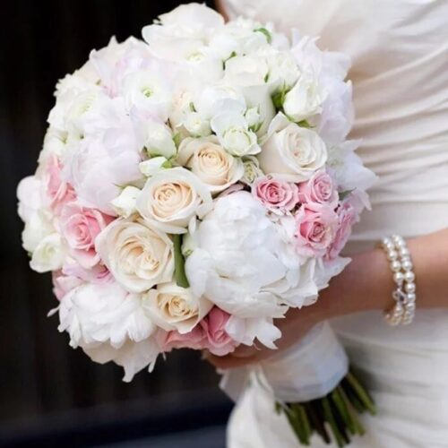 Букет невесты из белых роз №5 - фото 1
