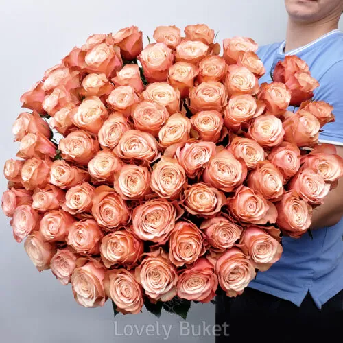 Букет пионовидных роз "Kahala" - фото 1
